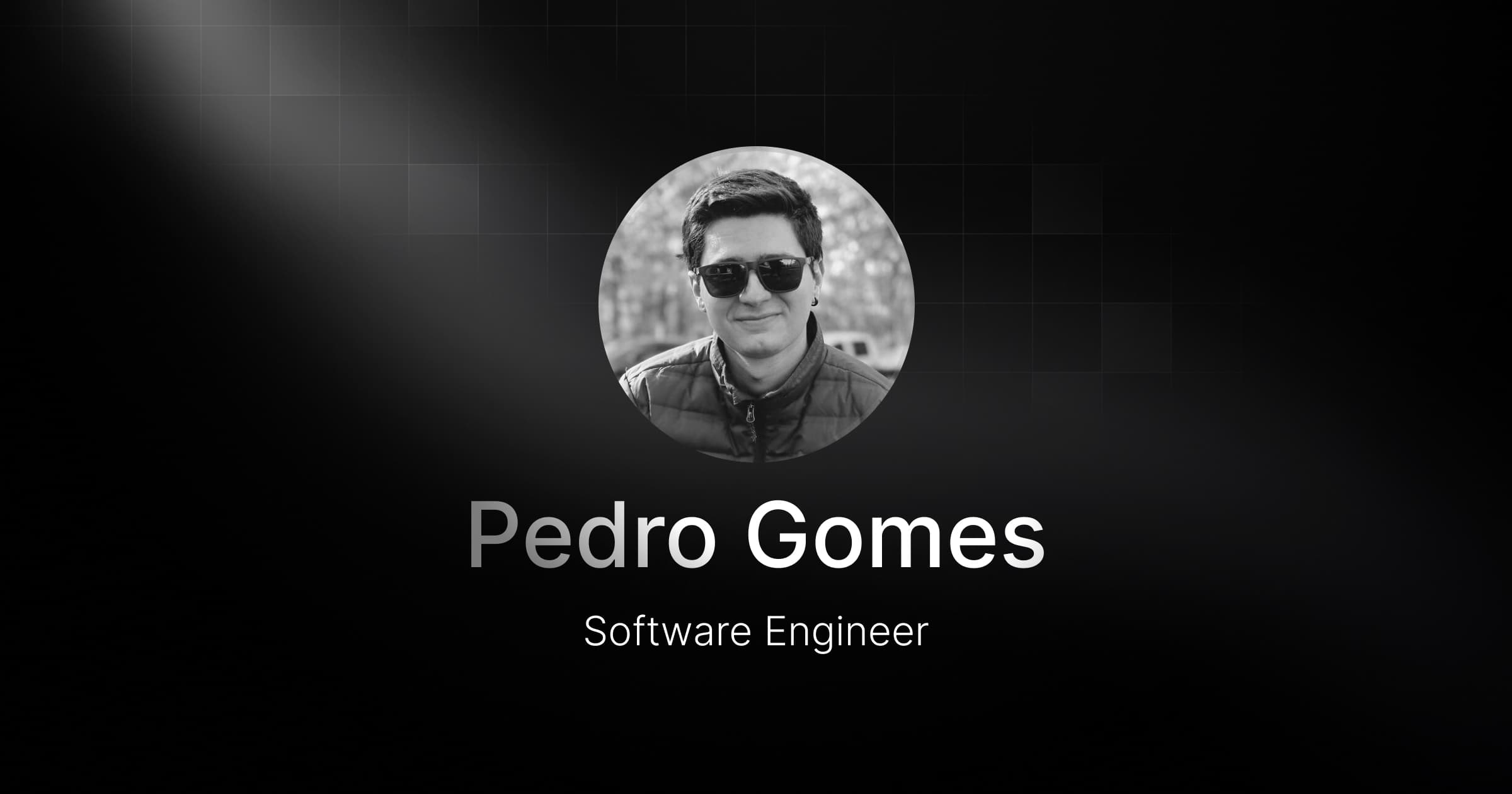 Welcoming Pedro Gomes, our new Software Engineer